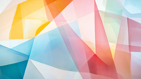 Colorful abstract geometric pattern, vibrant art. Modern design and creativity conceptの素材