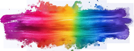 Colorful abstract rainbow paint splashの素材