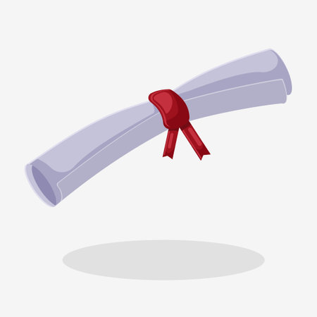 Diploma design over white background, vector illustration. Eps 10.のイラスト素材