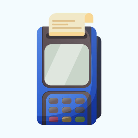 Payment terminal icon. Flat illustration of payment terminal icon for web designのイラスト素材