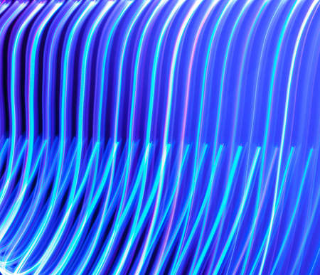 Abstract linear blue light
