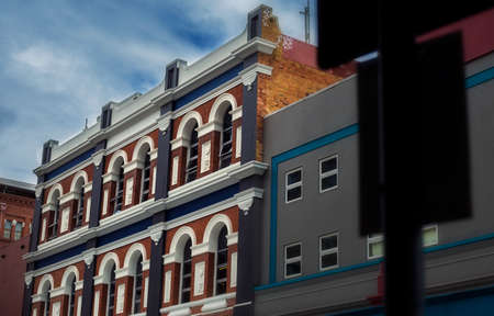 Closeup view building architecture.の写真素材