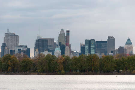 Photo shot from inside Central Park in New Yorkのeditorial素材