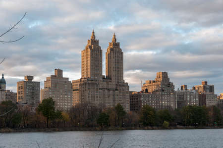 Photo shot from inside Central Park in New Yorkのeditorial素材