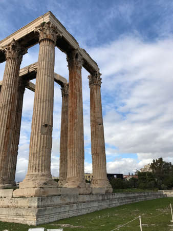 The Temple of Olympian Zeus in Athens, Greeceのeditorial素材