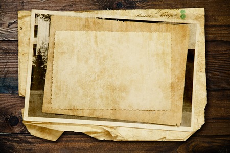 Retro composition with letters and paperの写真素材