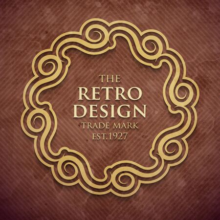 Identity for Restaurant or Royalty and Boutiqueのイラスト素材