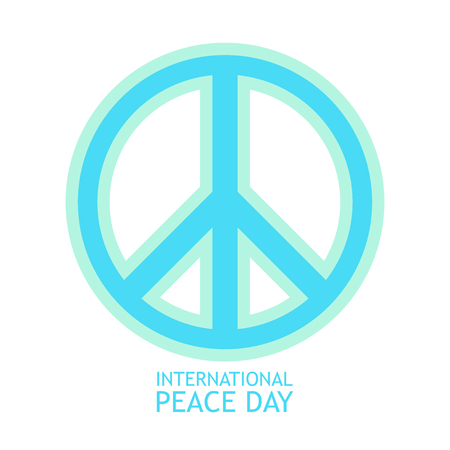 Peace Symbol vector Icon in light colors for posterのイラスト素材