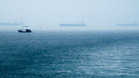 Misty seaの写真素材