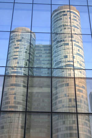Reflections of buildings