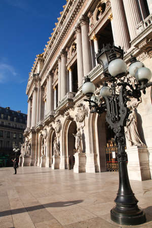 Paris, France - January 17, 2012: Exterior of Paris opera house in Paris, France. Also known as Op? National de Parisのeditorial素材