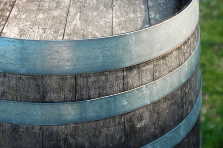 Wood barrelの写真素材