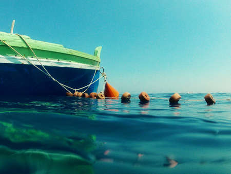 Boat on the seaの素材