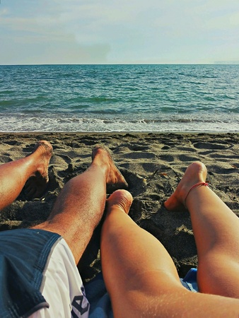 On the beach togetherの素材