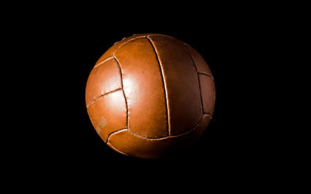 vintage classic historic soccer ball footballの写真素材