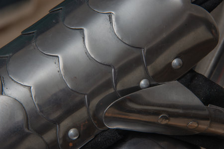 templar knight renaissance fair armor in metal textures and shape