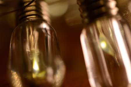 light bulb flickering light swallow depht of field