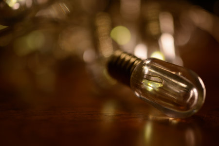 light bulb flickering light swallow depht of field