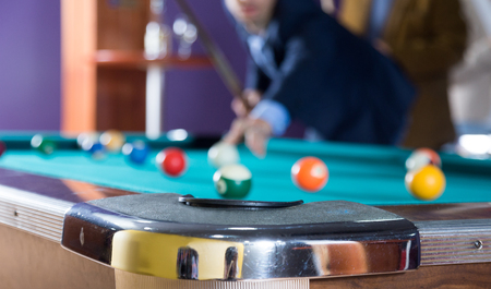 shining pocket pool tableの写真素材