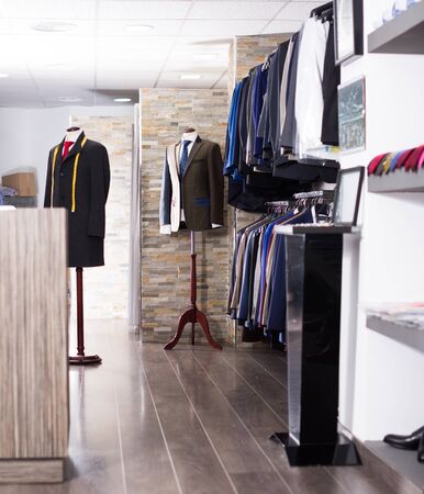 Interior of store of male classic clothesの写真素材
