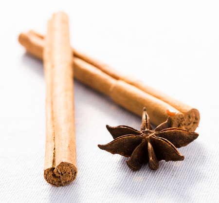 Still life of fragrant cinnamon and aniseの写真素材