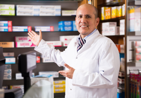 proficient specialist in consulting chemist's shopの写真素材