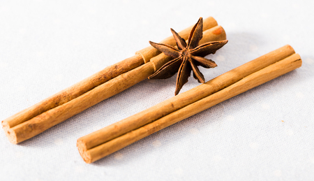 Still life of fragrant cinnamon and anise