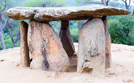 ancient Dolmen Pedra Gentilの写真素材