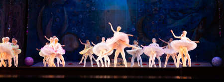 Minsk, Belfrus - 01/22/2021: fragment of classical ballet Nutcracker on stage of Belarusian theaterのeditorial素材