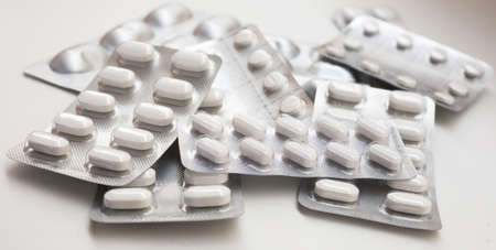 new medical pills in packages for the treatment of diseasesの写真素材