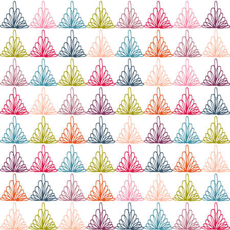 seamless vector pattern repeat of hand-drawn, abstract, doodle trianglesのイラスト素材