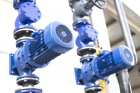 Circulation Pumps on the White Backgroundの写真素材