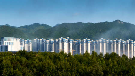 Building exterior and natural landscapeのeditorial素材