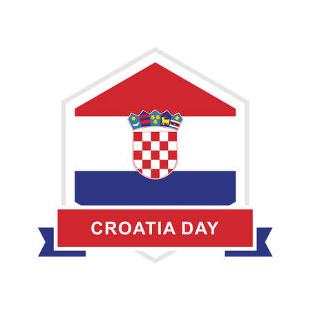 Croatia Day Design vector illustrationのイラスト素材
