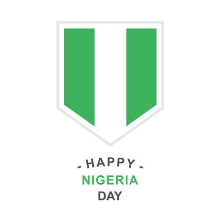 Nigeria Day Design Vector Illustrationのイラスト素材