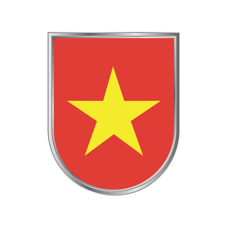 Vietnam Flagのイラスト素材