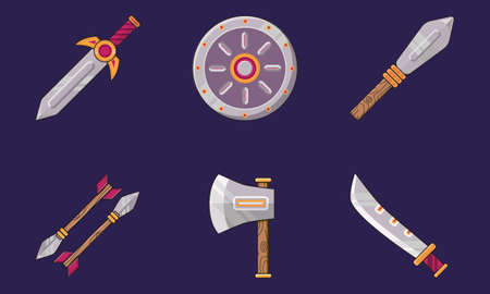 weapon suitable for clothes, book cover etc.のイラスト素材