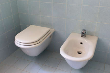 Bidet in the bathroomの写真素材