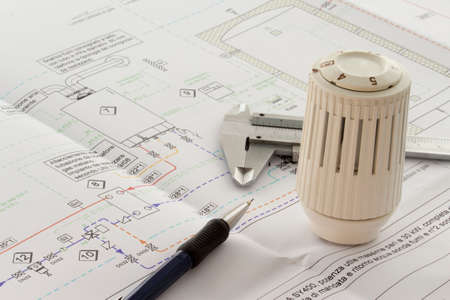 Thermostatic valveの写真素材