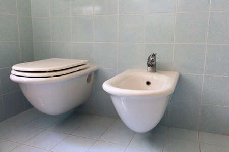 Bidet in the bathroomの写真素材