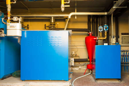 Geothermal heat pump for heating in the boiler room Geothermal heat pump for heating in the boiler room