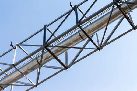 refrigerated transport of water pipes in a manufacturing industryの写真素材