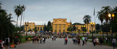Sao Paulo, Brazil: citizens having fun on Independence park area, Ipiranga districtのeditorial素材