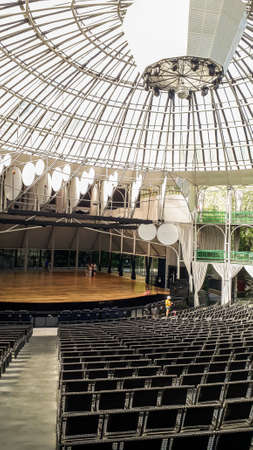 The wire opera house, or Opera de Arame, in Curitiba, Brazil. interior viewのeditorial素材