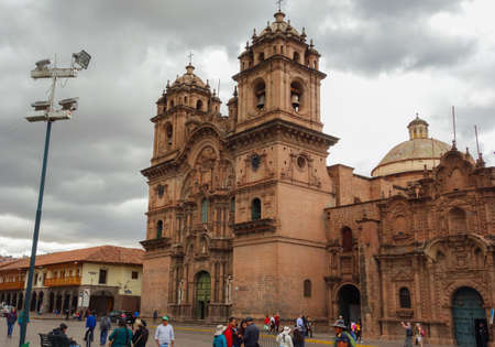 cityscape of Cusco, Peru. streetview. ancient architecture and urban scape