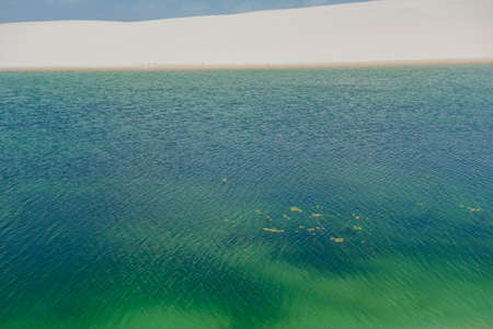 Lencois Maranhenses national park, Brazil. Dunes and lagoons, paradise tourist destinationの写真素材