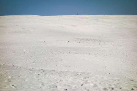 tall white sand dune, low angle view.の写真素材