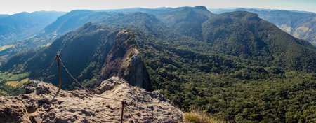 Huge Pedra do Bau rock formation, in Sao Bento do Sapucai, Sao Paulo state, Brazil.