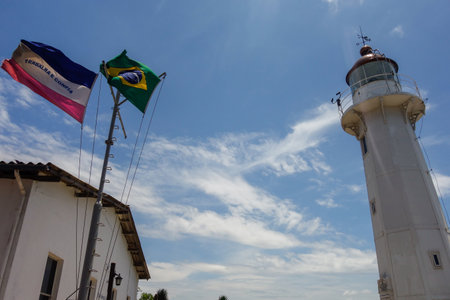 Vila Velha, ES, Brazil - 11 03 23: lighthouse of Santa Luziaのeditorial素材