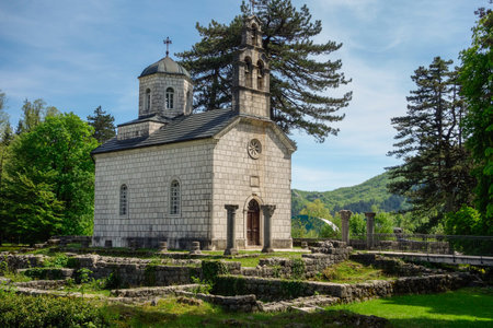Cetinje, Montenegro - 05.06.2025: old Castle church.